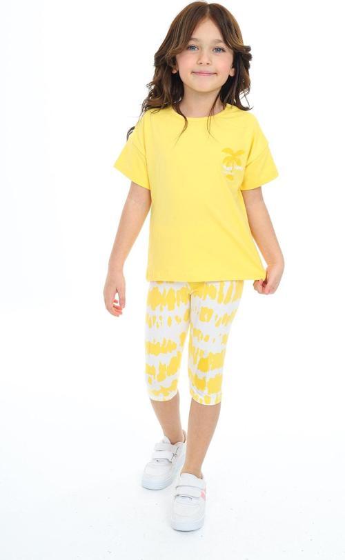 Toontoy Kız Çocuk Batik Desen Have Fun Yazı Baskılı Kaprili Takım
