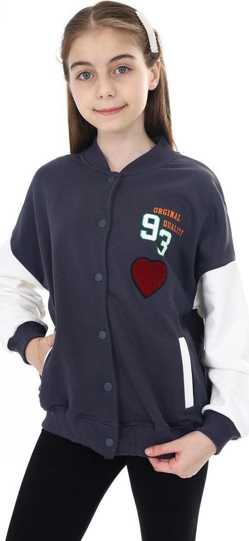 Toontoy Kız Çocuk Baskılı Kolej Hırka