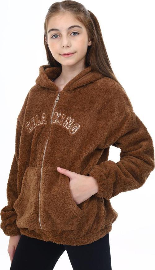 Toontoy Kız Çocuk Peluş Hırka