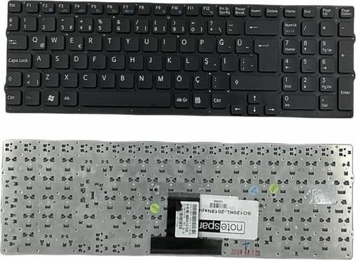 Sony Vaio VPCEB1J1E, VPCEB1J8E Uyumlu Laptop Klavye Siyah TR