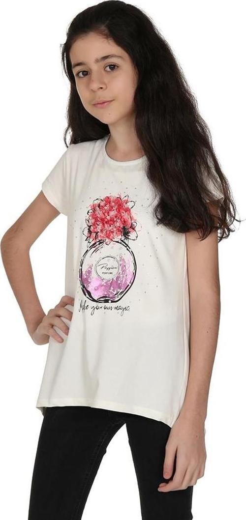Toontoy Kız Çocuk Parfüm Nakışlı T-Shirt