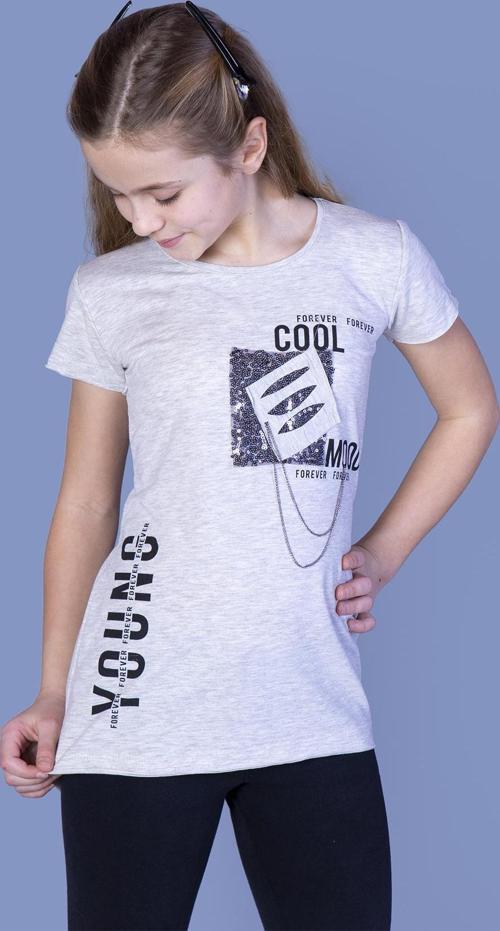 Toontoy Kız Çocuk T-Shirt Göğsü Lazer Kesim