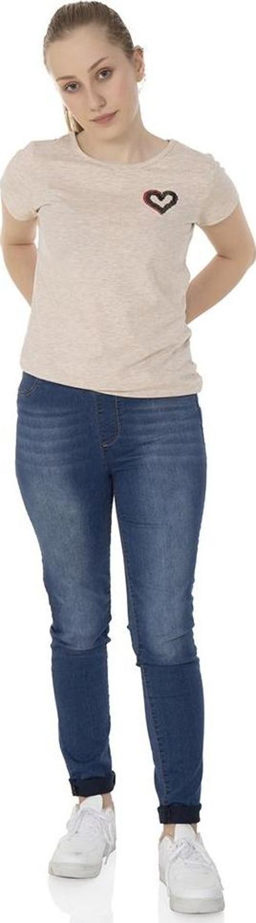 Toontoy  Kız Çocuk T-Shirt Kalp Nakışlı