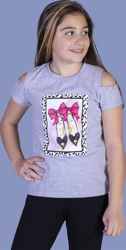 Toontoy Kız Çocuk Baskılı Tişört
