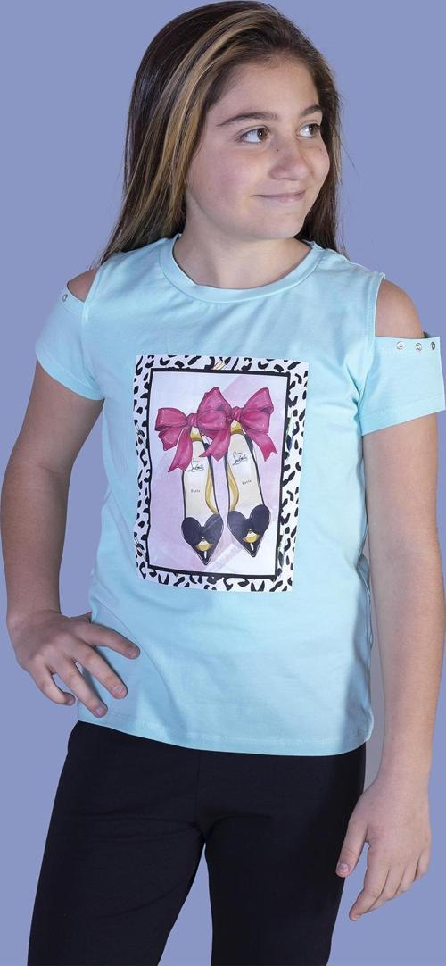 Toontoy Kız Çocuk Baskılı Tişört