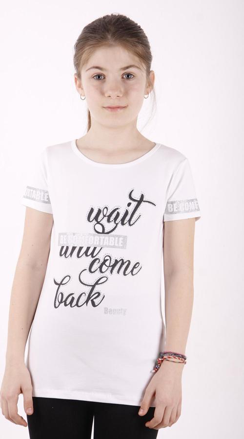 Toontoy Kız Çocuk Slogan Baskılı Tişört