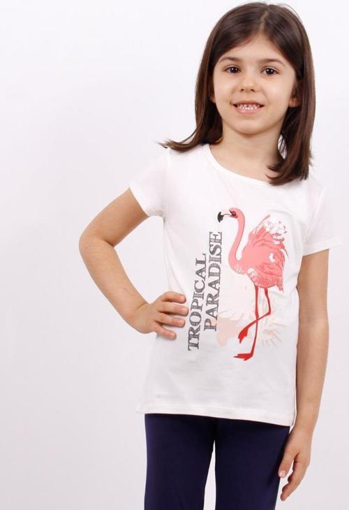 Kız Çocuk Tişört Flamingo Baskılı