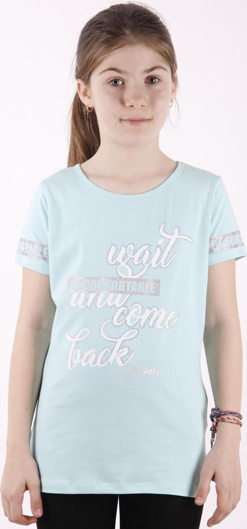 Toontoy Kız Çocuk Slogan Baskılı Tişört