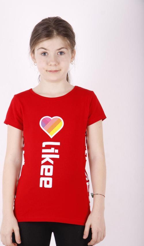 Toontoy Kız Çocuk Likee Baskılı Tişört