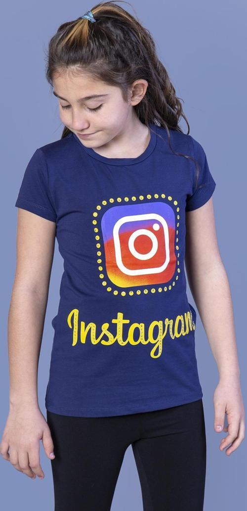 Toontoy Kız Çocuk Insagram Baskılı Tişört