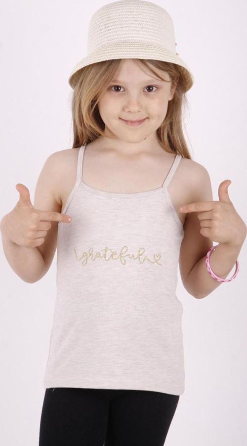 Toontoy Kız Çocuk Grateful Nakışlı Atlet