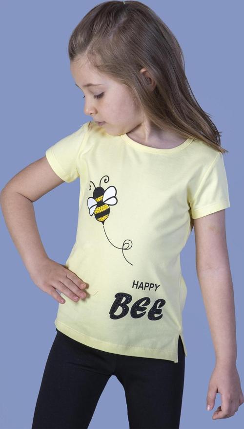 Toontoy Kız Çocuk Arı Baskılı Tişört