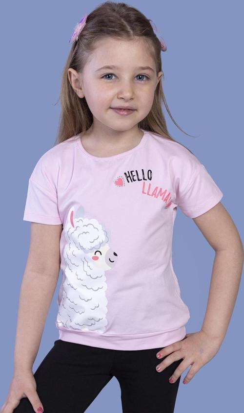 Toontoy Kız Çocuk Kuzu Baskılı Tişört