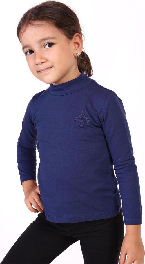 Toontoy Kız Çocuk Nakışlı Balıkçı Yaka Okul Tişörtü