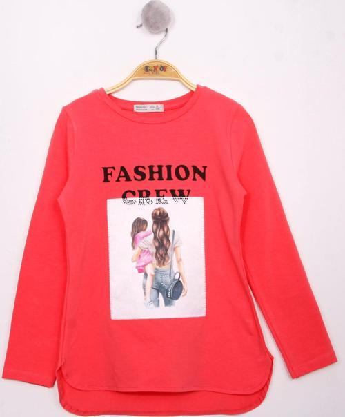 Toontoy Kız Çocuk Fashion Baskılı Tişört