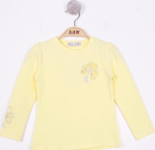 Toontoy Kız Çocuk Yonca Nakışlı Sweatshirt
