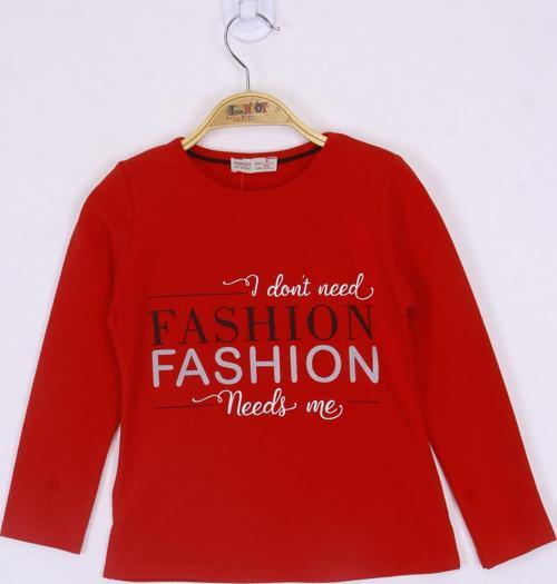 Toontoy Kız Çocuk Fashion Baskılı Tişört