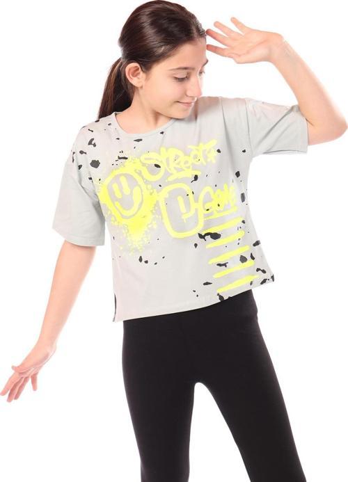 Toontoy Kız Çocuk Baskılı Tişört