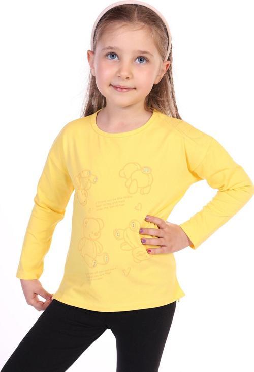 Toontoy Kız Çocuk 4lü Ayıcık Baskılı Tişört