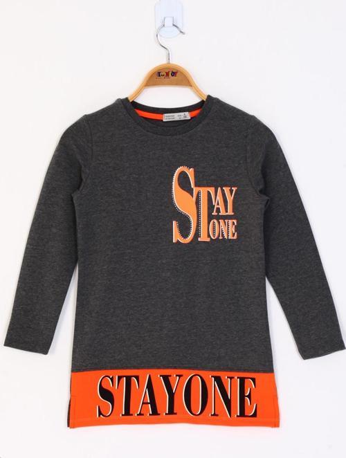 Toontoy Kız Çocuk Stay One Baskılı Tişört