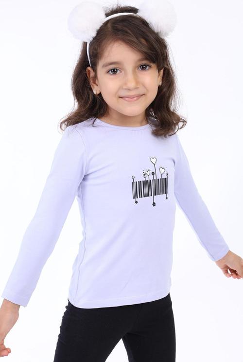 Toontoy Kız Çocuk Baskılı Tişört