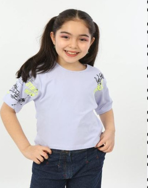 Toontoy Kız Çocuk Street Baskılı Tişört