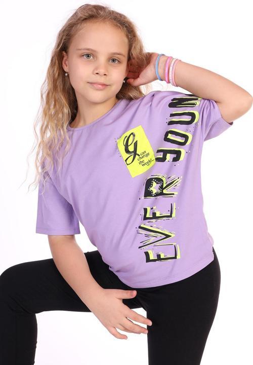 Toontoy Kız Çocuk Ever Young Baskılı Tişört