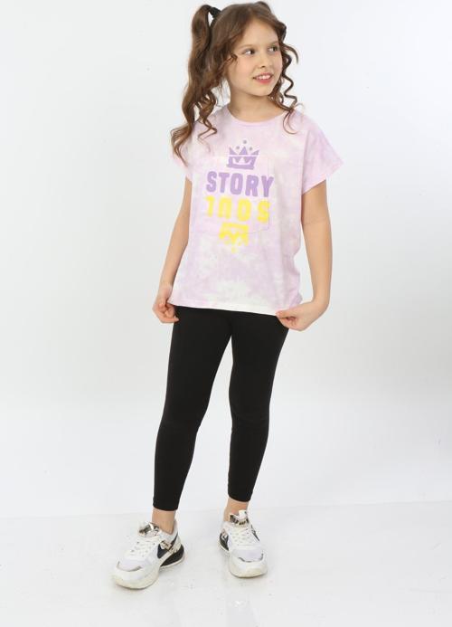 Toontoy Kız Çocuk Story Soul Baskılı Tişört