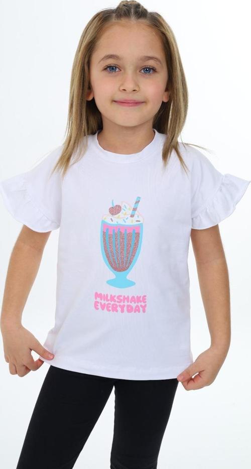 Toontoy Kız Çocuk  Mılkshaek Everyday  Baskılı Tişört