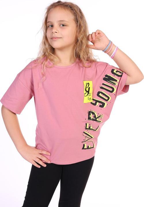 Toontoy Kız Çocuk Ever Young Baskılı Tişört