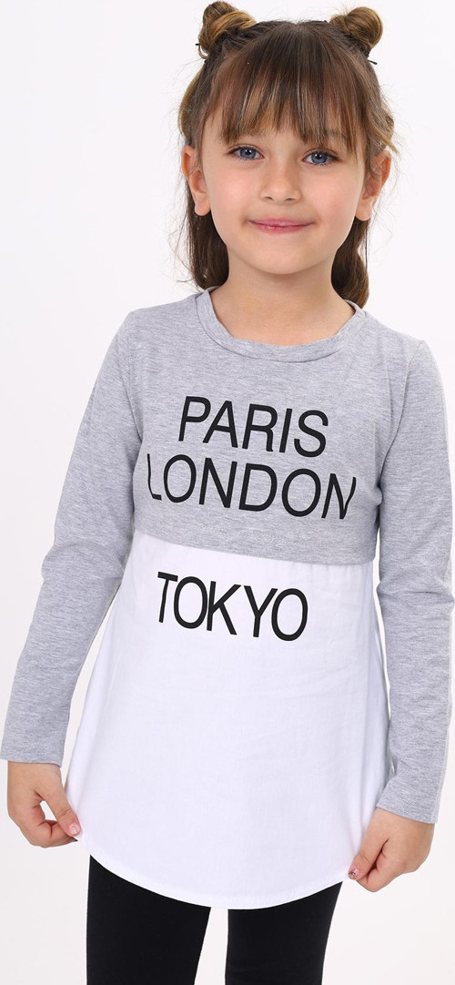 Toontoy Kız Çocuk Paris London Baskılı T-Shirt