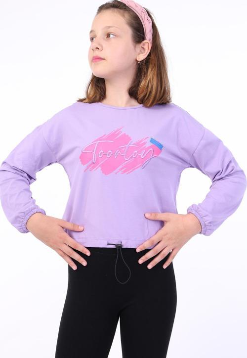 Toontoy Kız Çocuk Baskılı Tişört