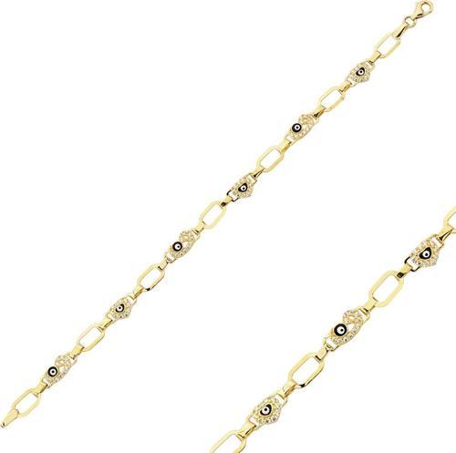 Altın Nazar Boncuğu Bileklik 3,86 Gram