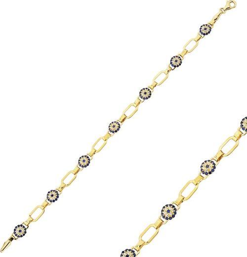 Altın Nazar İşlemeli Bileklik 3,91 Gram