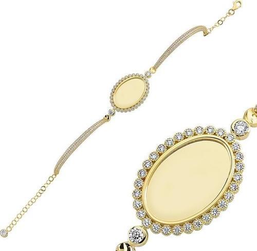 Altın Plakalı Bileklik 9,61 Gram