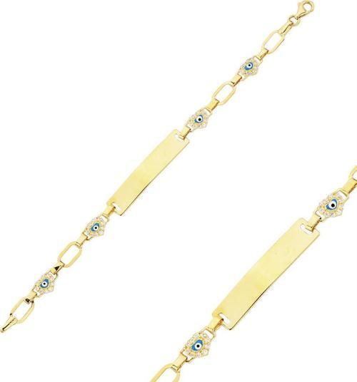 Altın Plakalı Çocuk Bileklik 3,35 Gram