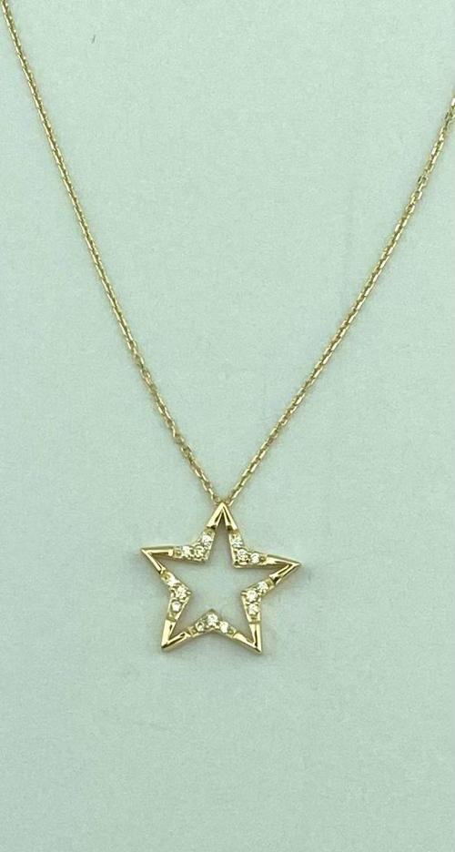 Altın Yıldız Kolye 1,66 Gram