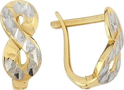 Altın Sonsuzluk Taşlı Küpe 2,38 Gram