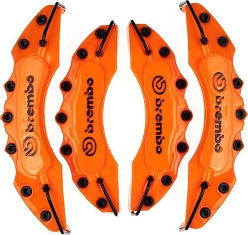 A4 Uyumlu Brembo Turuncu Kaliper Kapağı 4 Parça Ön Arka Set