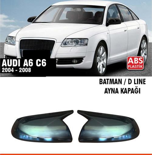 A6 C6 Batman Ayna Kapağı Piano Black / 2004 - 2008