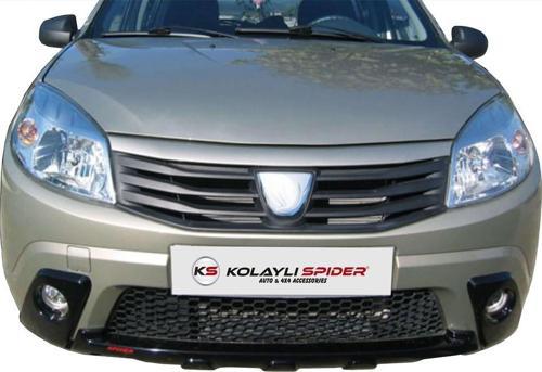 Dacia Sandero 1 Ön Tampon Altı (Sis Çerçevli) 3 Prç Fiber 2007-2012