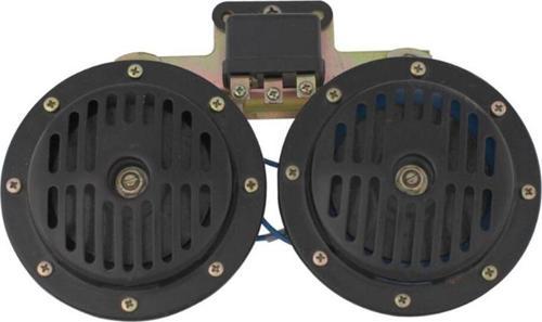 Dı dıt korna 12v roleli super ton büyük 13mm siyah set / SSKO63
