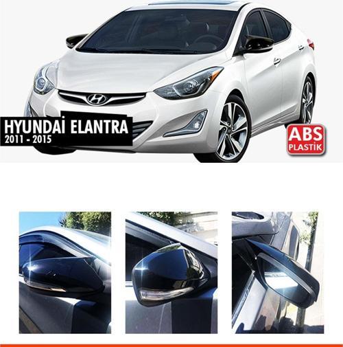 Elantra Sinyalli Batman Ayna Kapağı Piano Black / 2011-2015