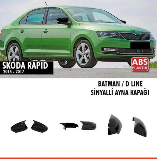Rapid Batman Ayna Kapağı Piano Black / 2015-2017 (Sinyalli)