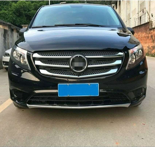 Vito Uyumlu W447 2014 Sonrası Ön Tampon Alt Koruma Krom