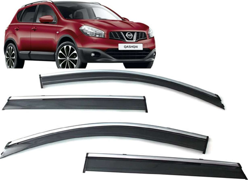 Nissan Qashqai Uyumlu 2006 2013 Kromlu Cam Rüzgarlığı İthal