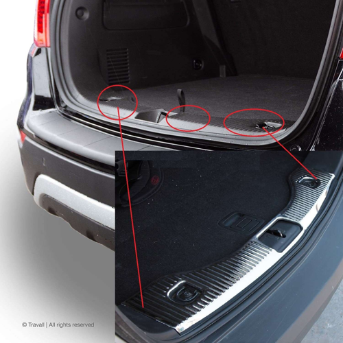 Opel Mokka Uyumlu 2012 2020 Arka Tampon Eşiği Krom 