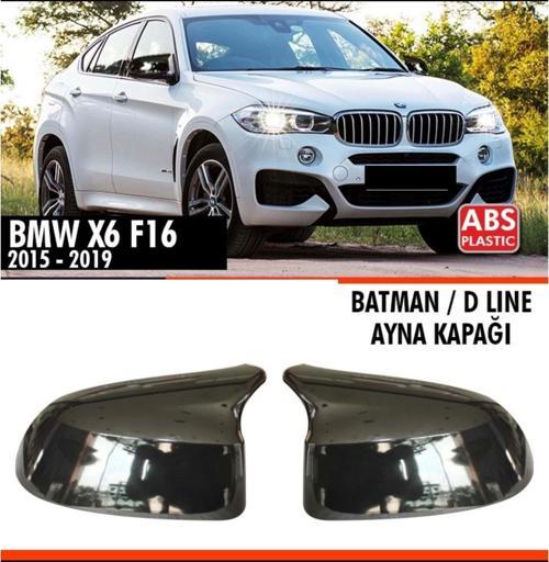 X6 F16 Batman Ayna Kapağı Piano Black / 2014 - 2019