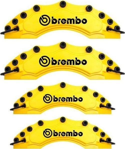 Volkswagen Caddy Uyumlu Brembo Sarı Kaliper Kapağı 4 Parça Ön Arka Set