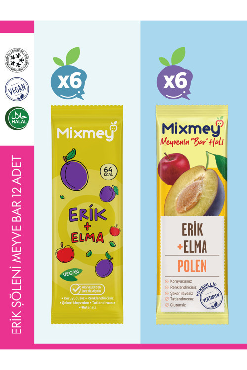Erik Şöleni Meyve Bar 12 Adet | Glutensiz Ve Sağlıklı Atıştırmalık - 20gr X 12 Adet
